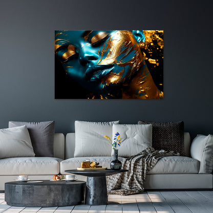 GOLDEN SERENITY Stampa su tela orizzontale