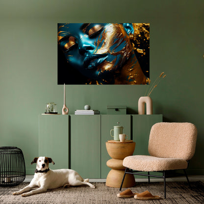 Poster orizzontale staccabile e attaccabile GOLDEN SERENITY