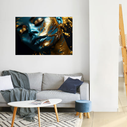 Poster orizzontale staccabile e attaccabile GOLDEN SERENITY