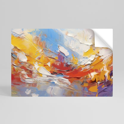 Poster orizzontale staccabile e attaccabile COLORFUL REVERIE