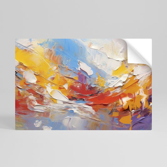 Poster orizzontale staccabile e attaccabile COLORFUL REVERIE