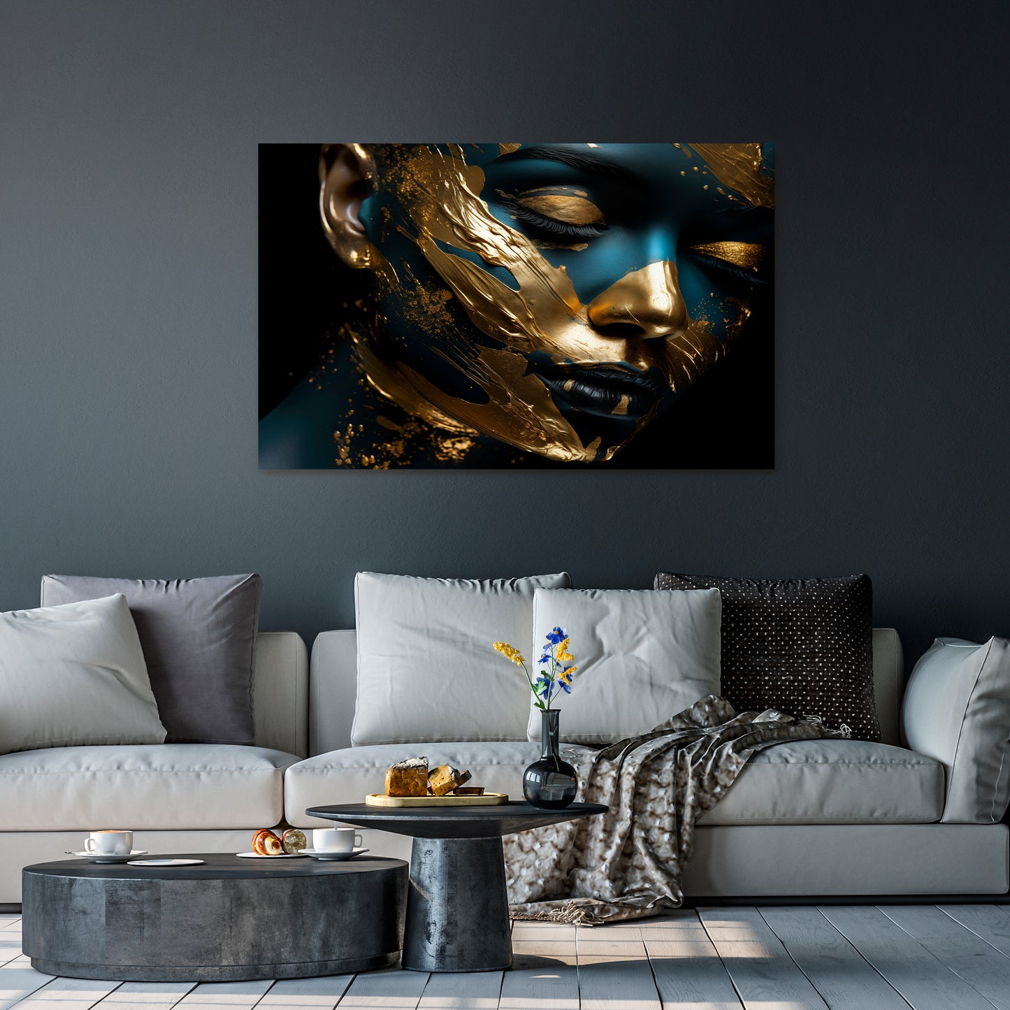 GILDED GRACE Stampa su tela orizzontale