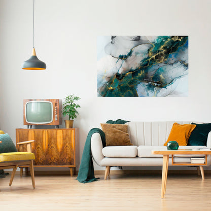 Poster orizzontale staccabile e attaccabile SERENE DRIFT