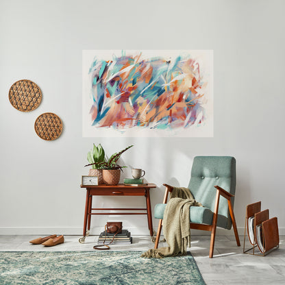 DREAMLIKE PALETTE Poster orizzontale staccabile e attaccabile