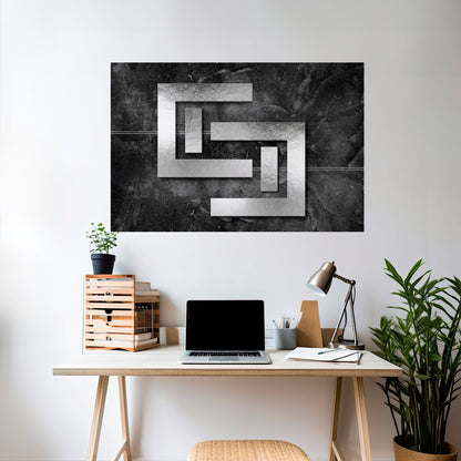 Poster orizzontale staccabile e attaccabile STEEL CAPTURE