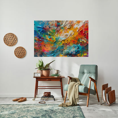 Poster orizzontale staccabile e attaccabile SUSSURRI DI COLORE