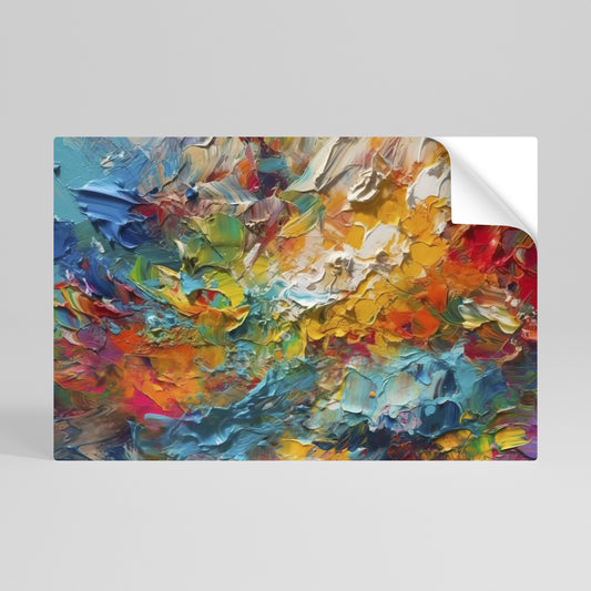 Poster orizzontale staccabile e attaccabile SUSSURRI DI COLORE