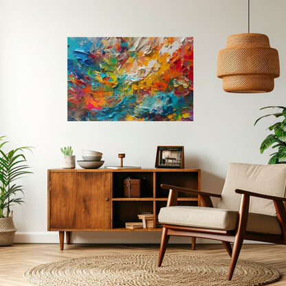 Poster orizzontale staccabile e attaccabile SUSSURRI DI COLORE