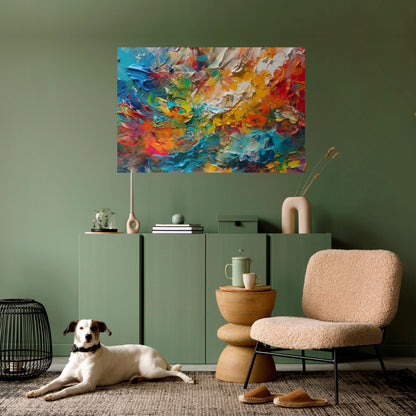 Poster orizzontale staccabile e attaccabile SUSSURRI DI COLORE