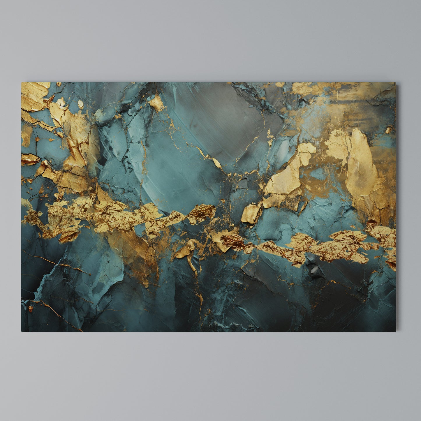 CELESTIAL GOLDRUSH Stampa su tela orizzontale