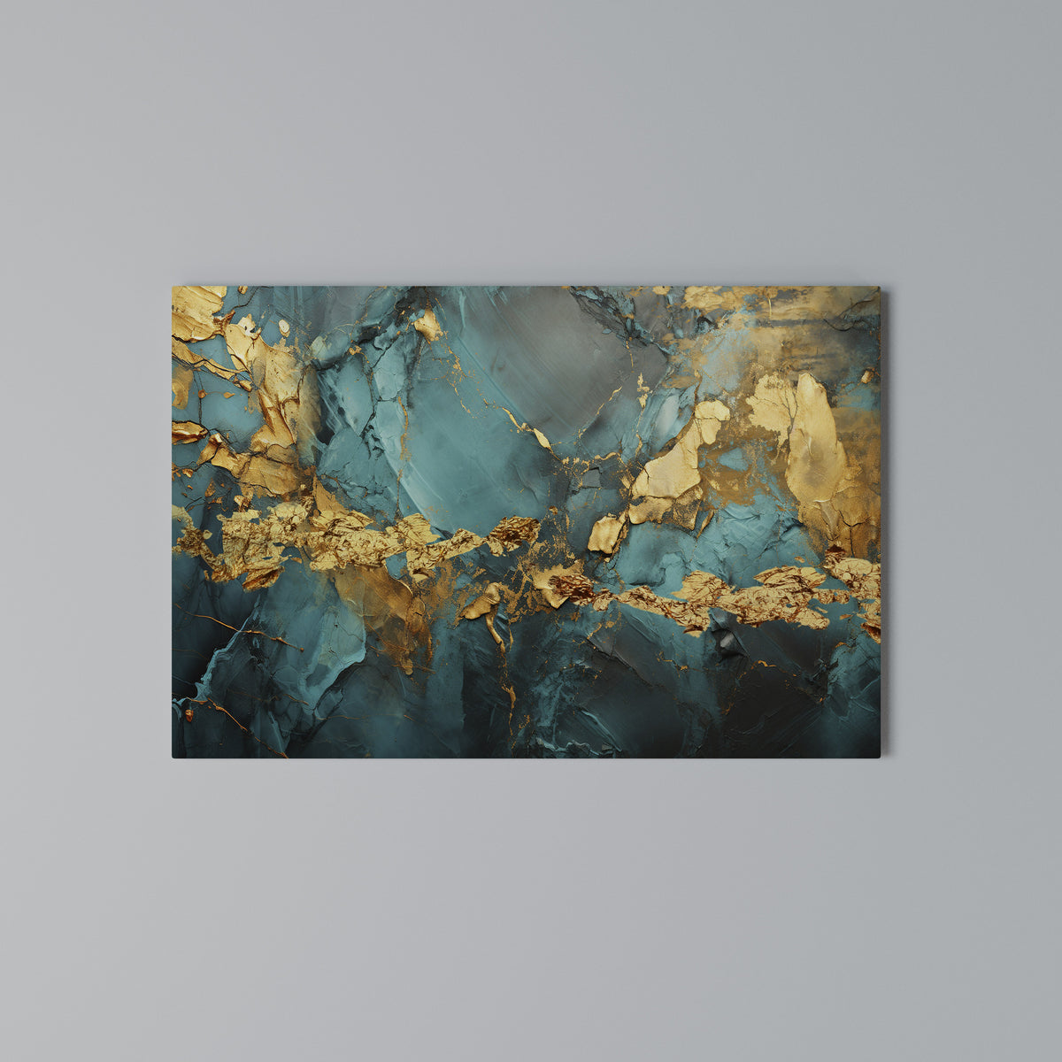 CELESTIAL GOLDRUSH Stampa su tela orizzontale