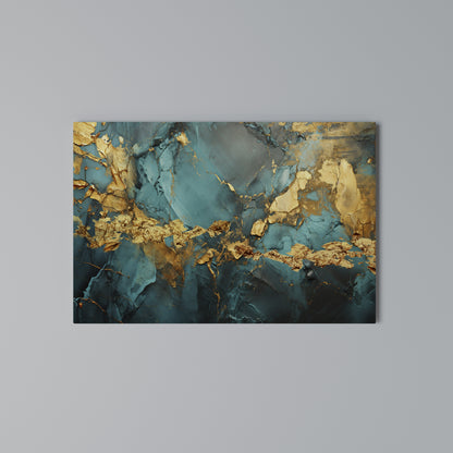 CELESTIAL GOLDRUSH Stampa su tela orizzontale