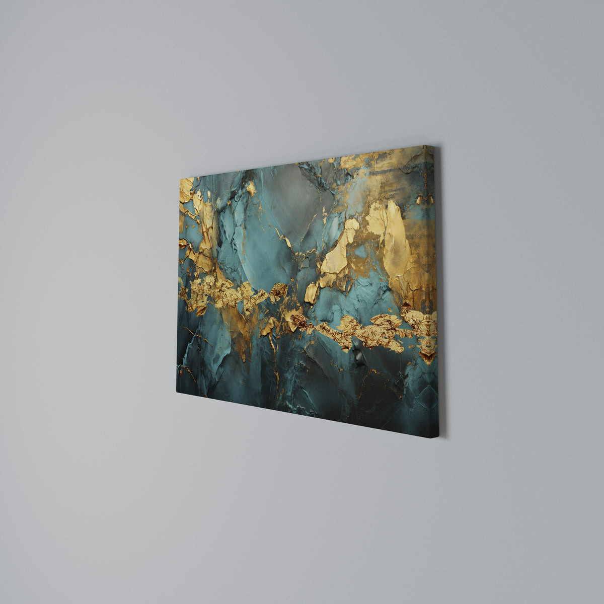 CELESTIAL GOLDRUSH Stampa su tela orizzontale