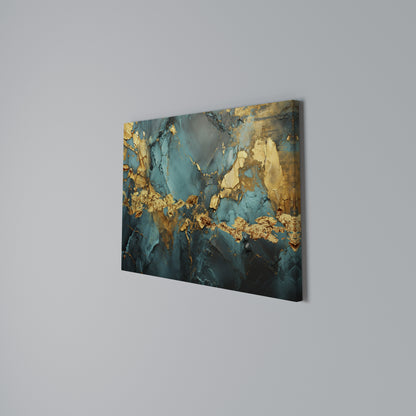 CELESTIAL GOLDRUSH Stampa su tela orizzontale