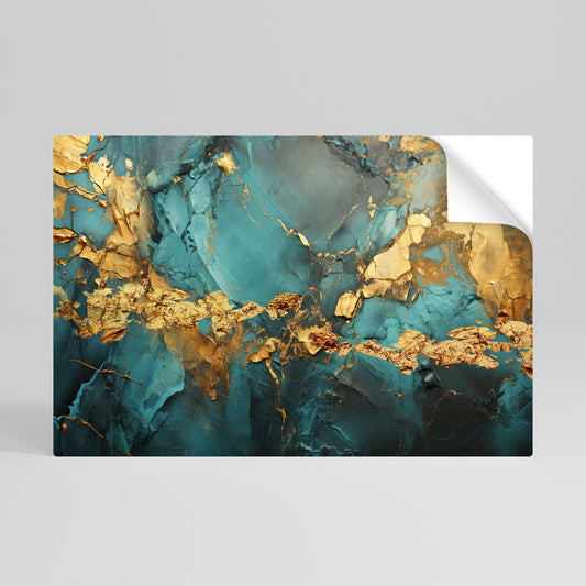 Poster orizzontale staccabile e attaccabile CELESTIAL GOLDRUSH