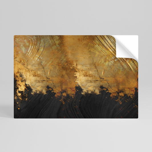 Poster orizzontale staccabile e attaccabile FLUID EMBER