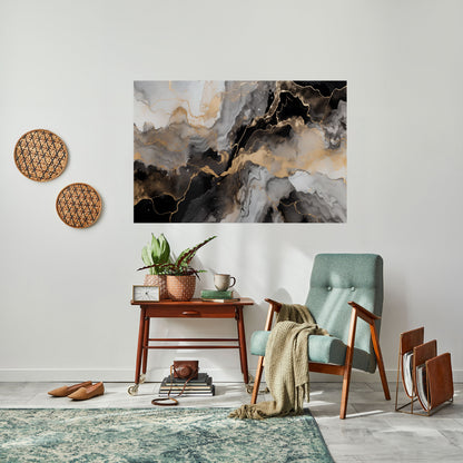 Poster orizzontale staccabile e attaccabile MYSTIC VEINS