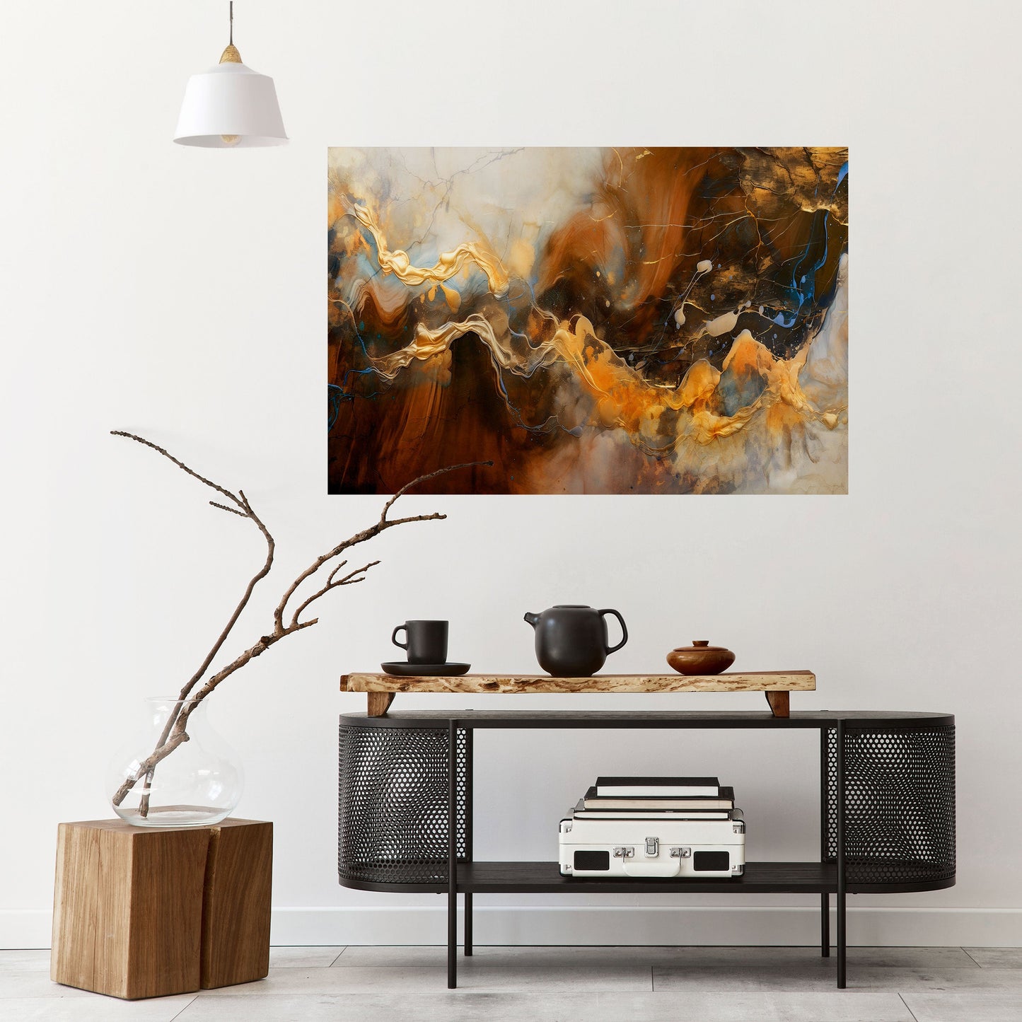 Poster orizzontale staccabile e attaccabile FLUID SYMPHONY