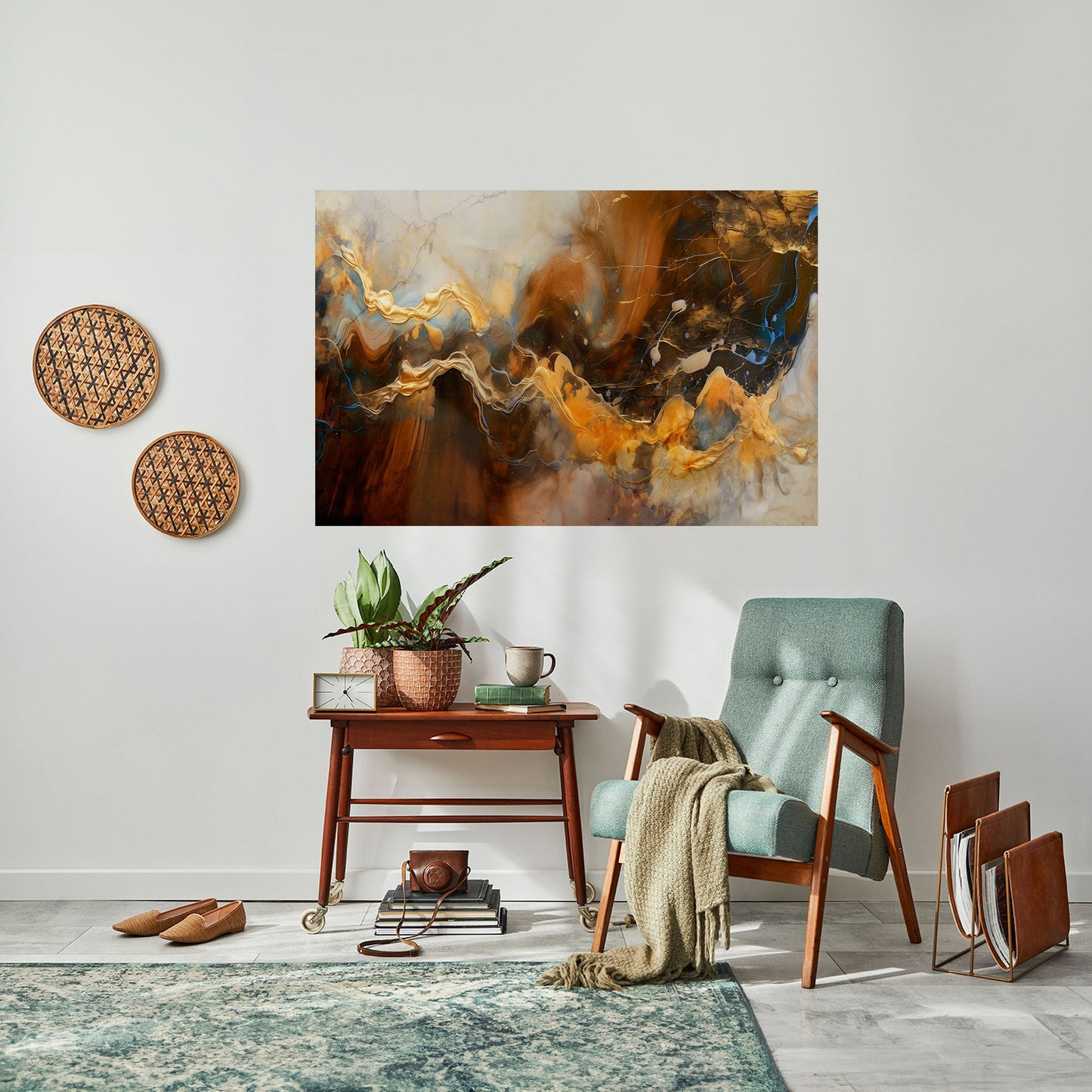 Poster orizzontale staccabile e attaccabile FLUID SYMPHONY