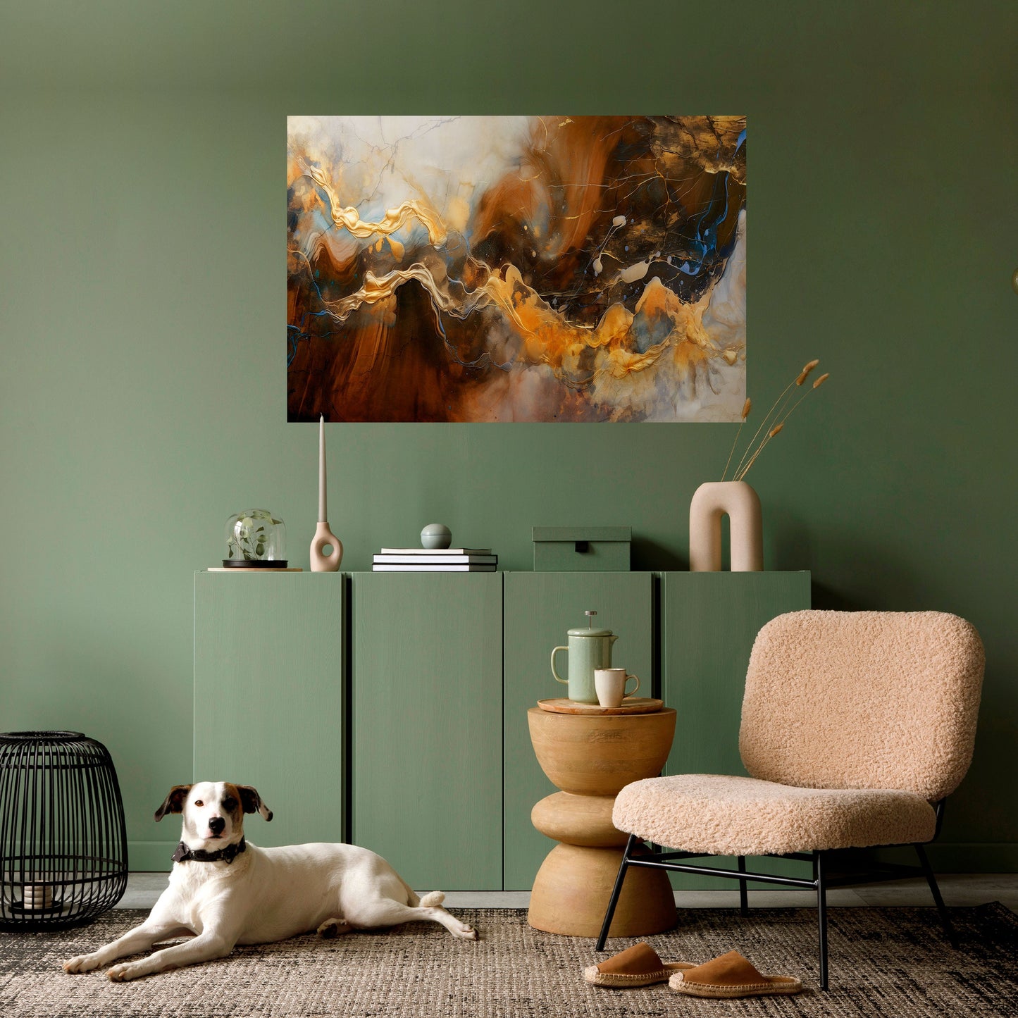 Poster orizzontale staccabile e attaccabile FLUID SYMPHONY