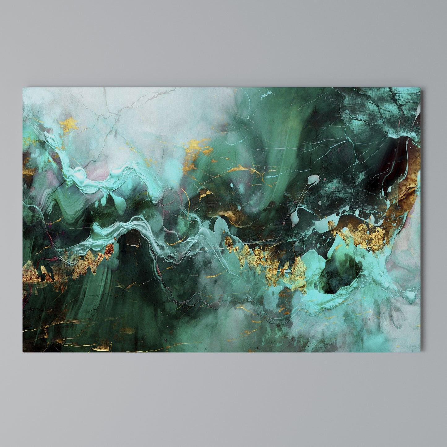 GRACEFUL WAVES Stampa su tela orizzontale