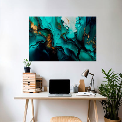 Poster orizzontale SUBLIME WHIRLS stacca e attacca