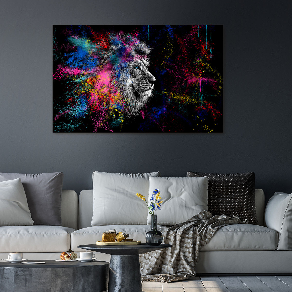 LION ARTISTRY Stampa su tela orizzontale