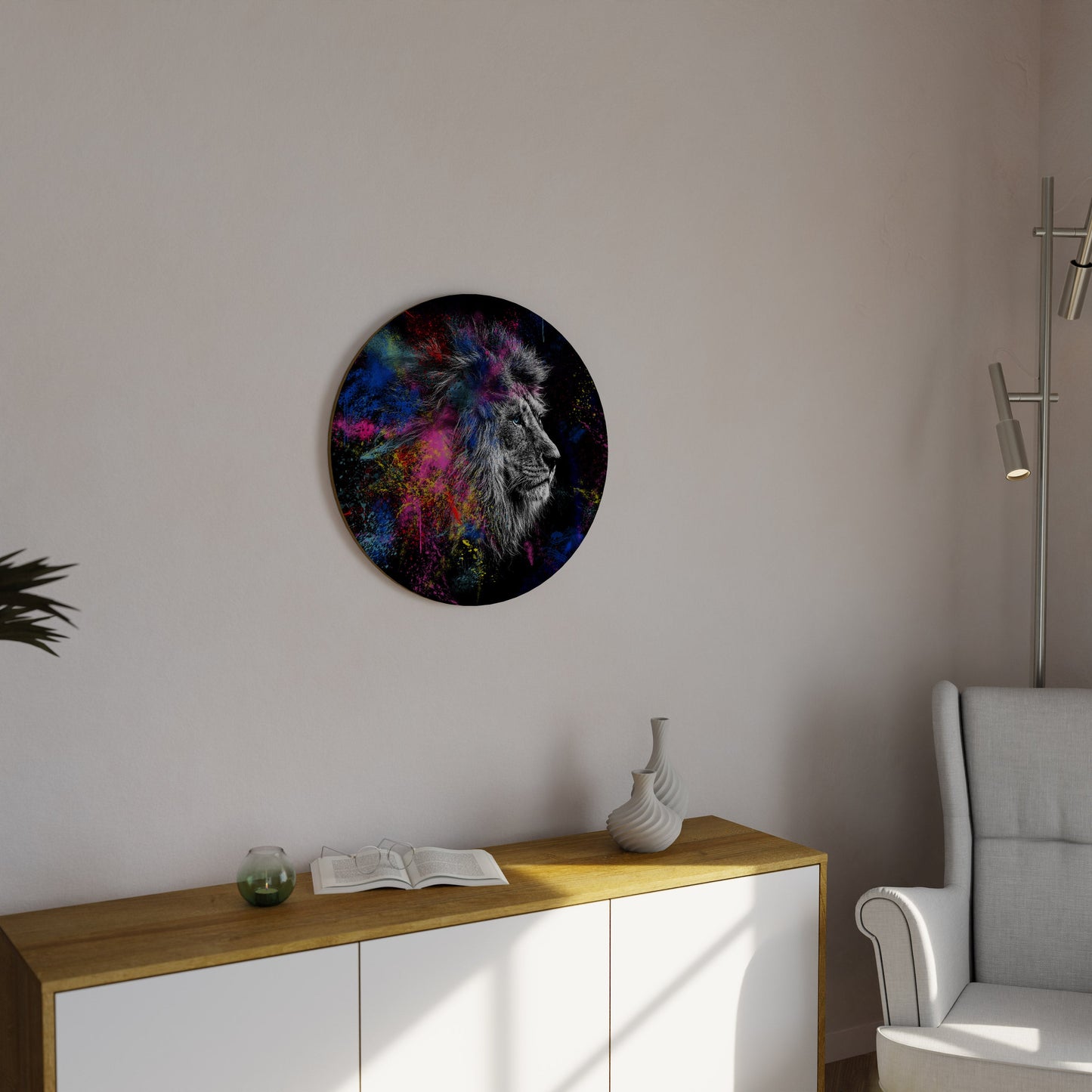 LION ARTISTRY Round Wall Art