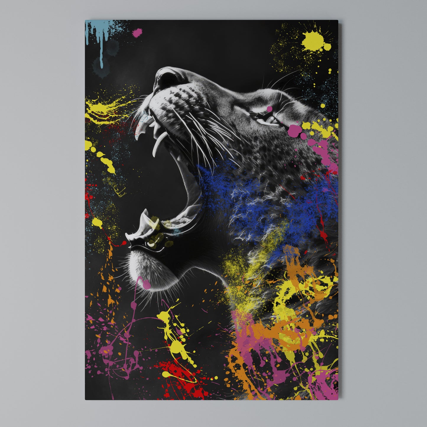 LEOPARD ARTISTRY Stampa su Tela Verticale