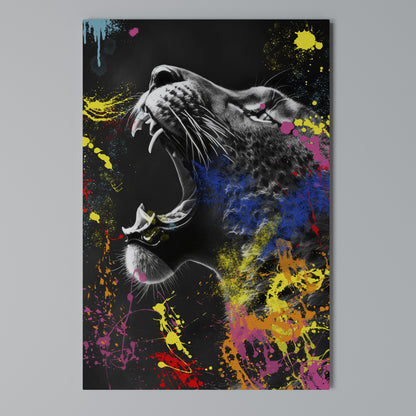 LEOPARD ARTISTRY Stampa su Tela Verticale