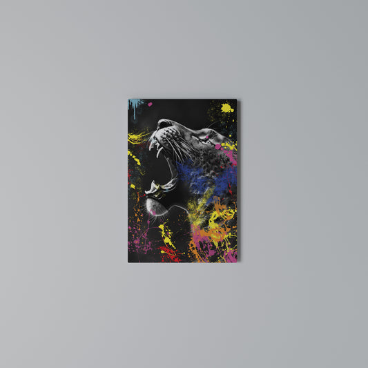 LEOPARD ARTISTRY Stampa su Tela Verticale
