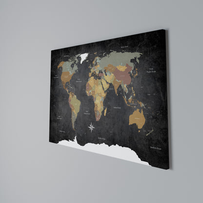 NAVIGATING VIBRANT LANDS Stampa su tela orizzontale