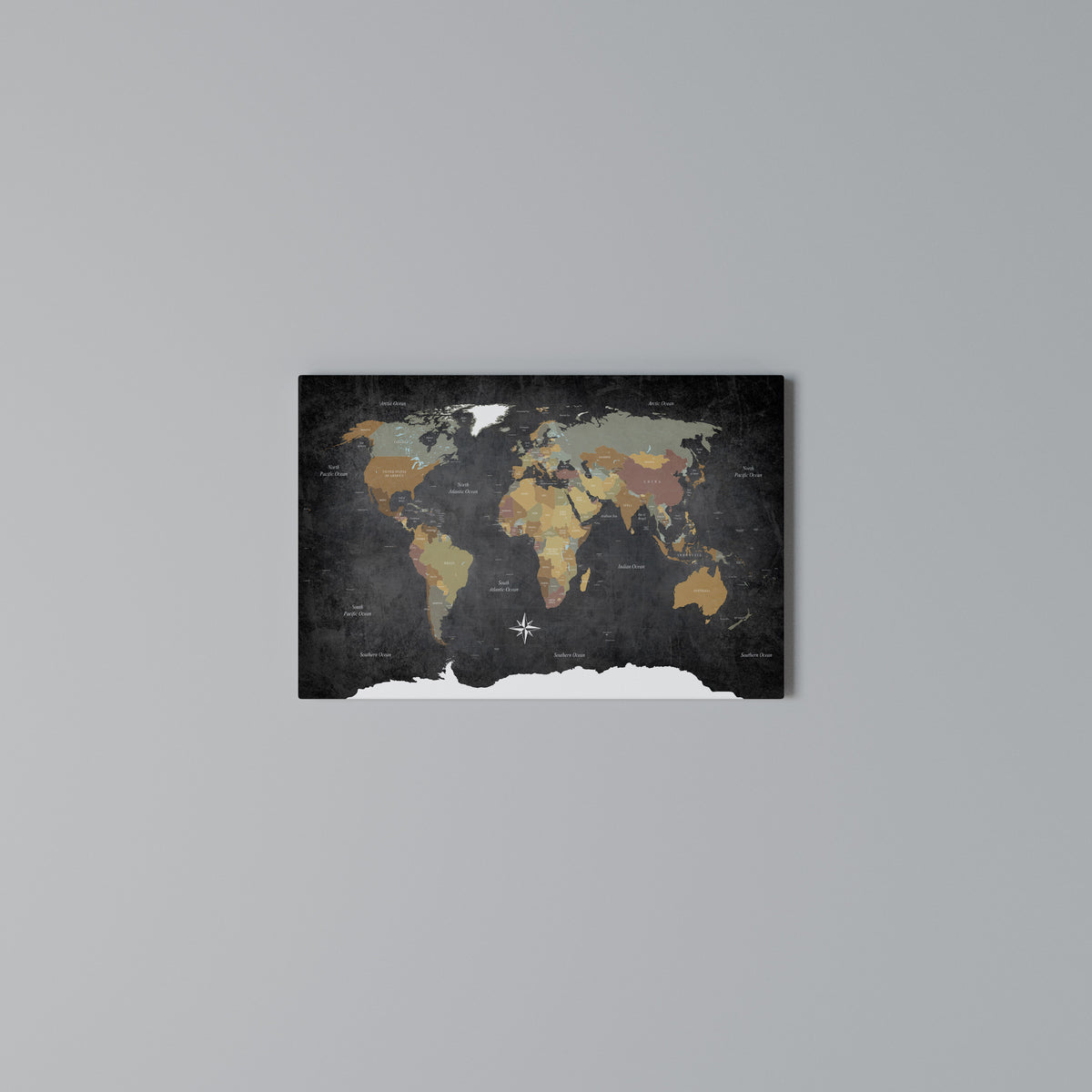 NAVIGATING VIBRANT LANDS Stampa su tela orizzontale