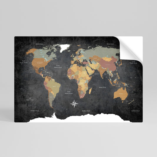 NAVIGANDO IN TERRE VIBRANTI Poster orizzontale staccabile e attaccabile