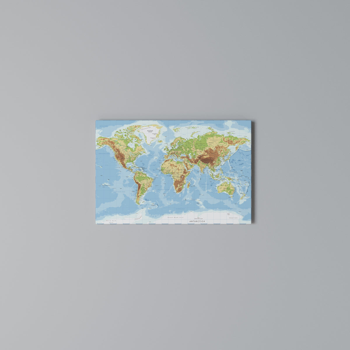 MAP OF DIVERSITY Horizontal Canvas Print