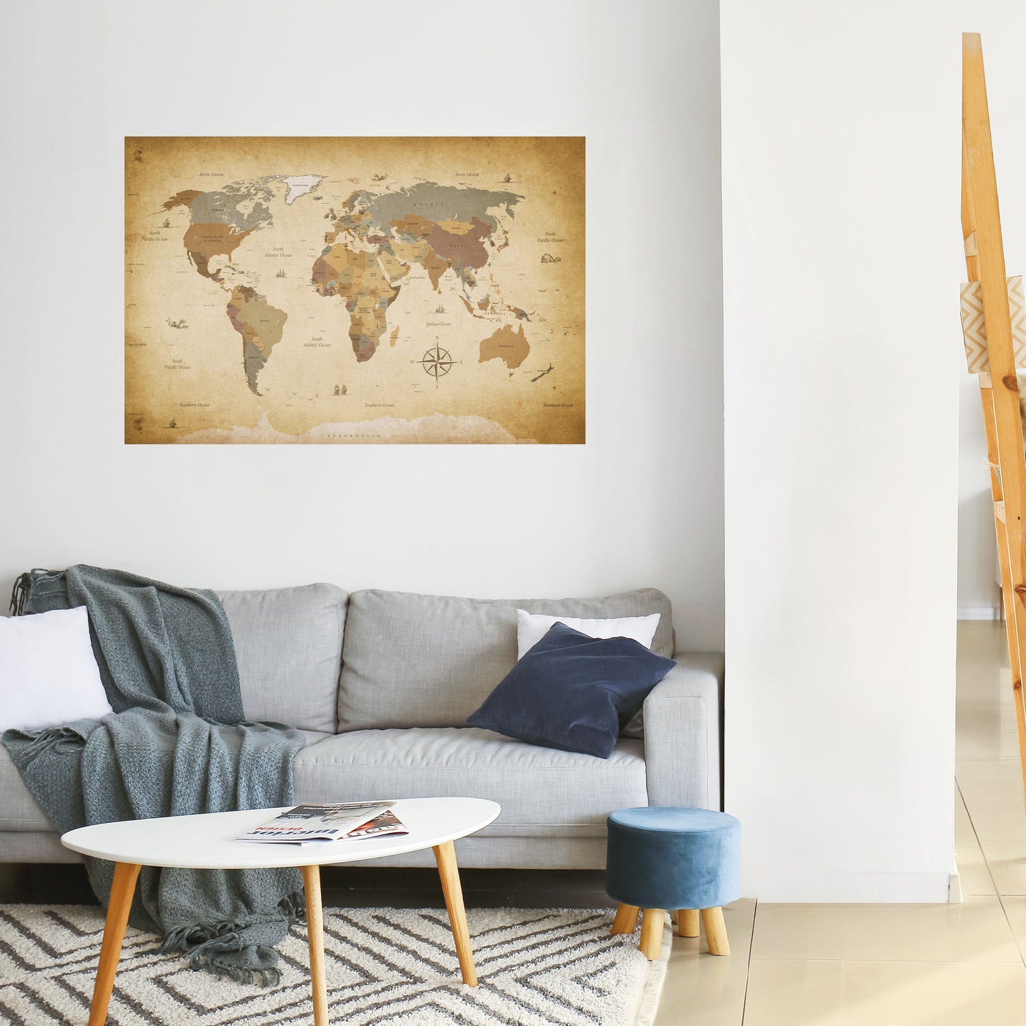 Poster orizzontale staccabile e attaccabile MAPPA MISTICA ODYSSEY