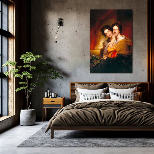 SYMMETRY OF SOULS Vertical Canvas Print