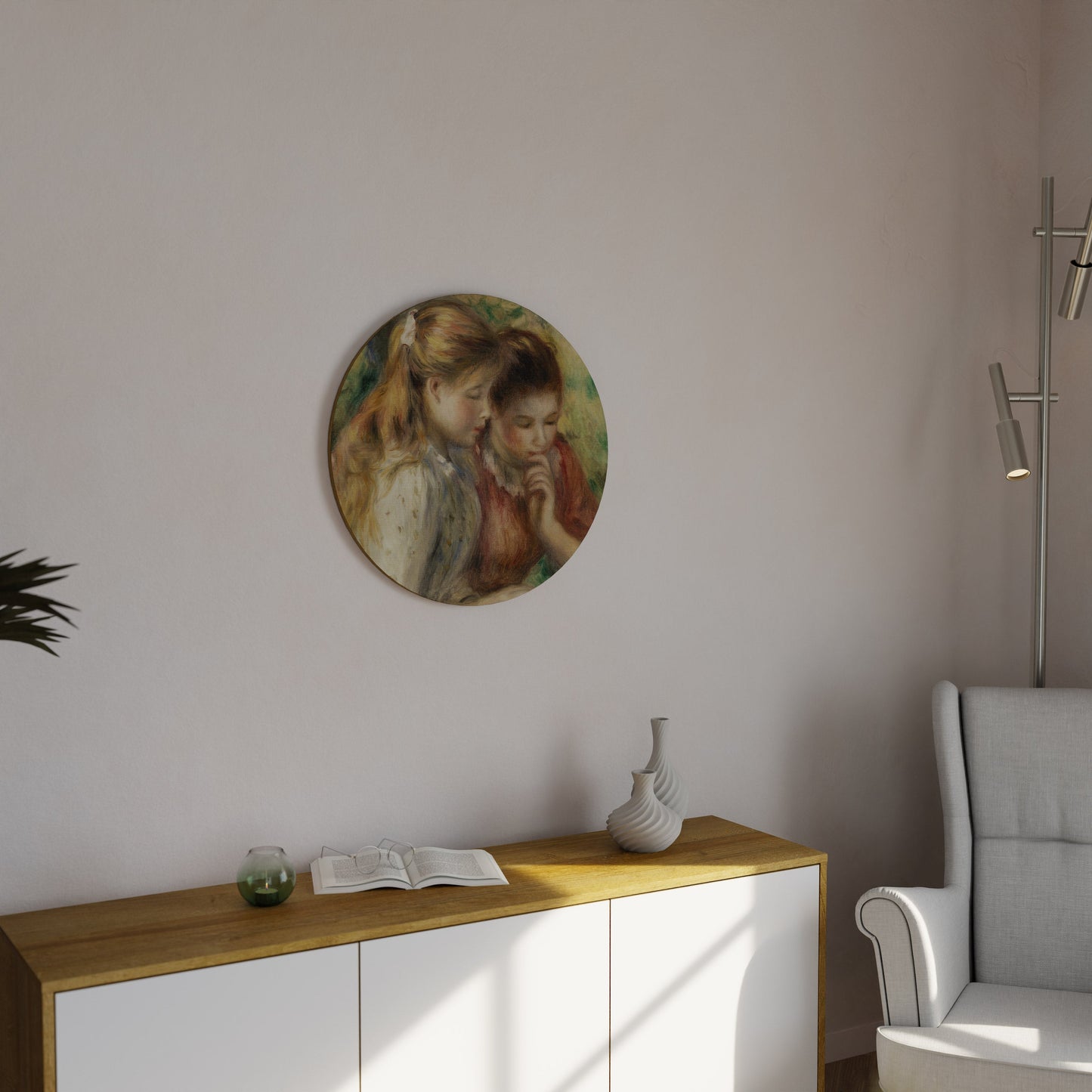 WHISPERS OF FRIENDSHIP Round Wall Art