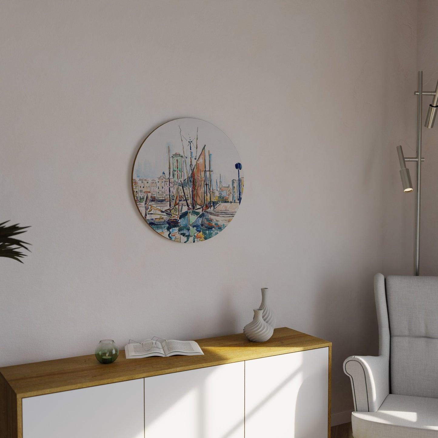 LA ROCHELLE Round Wall Art