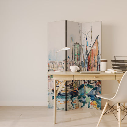 LA ROCHELLE Divisorio decorativo per ambienti a 3 pannelli