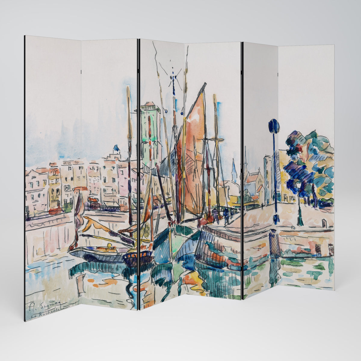 LA ROCHELLE Decorative 6-Panel Room Divider