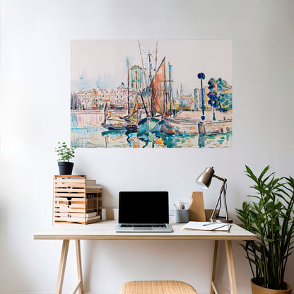 Poster orizzontale staccabile e attaccabile LA ROCHELLE