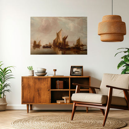 Poster orizzontale SAILS IN SERENITY da staccare e attaccare
