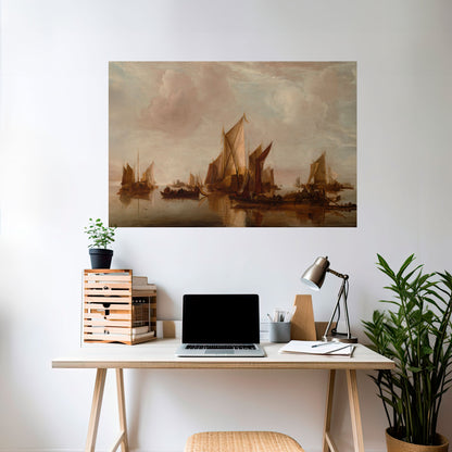 Poster orizzontale SAILS IN SERENITY da staccare e attaccare