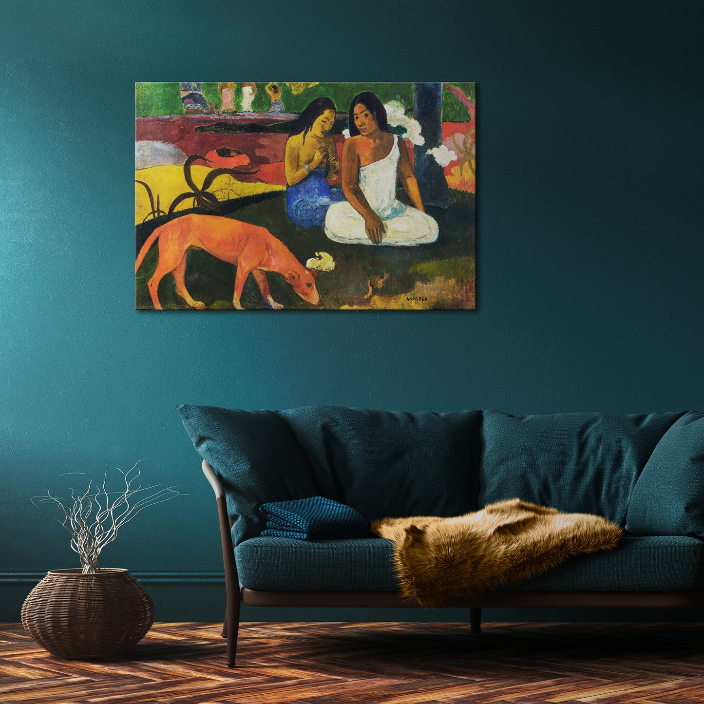 AREAREA BY GAUGUIN Stampa su tela orizzontale