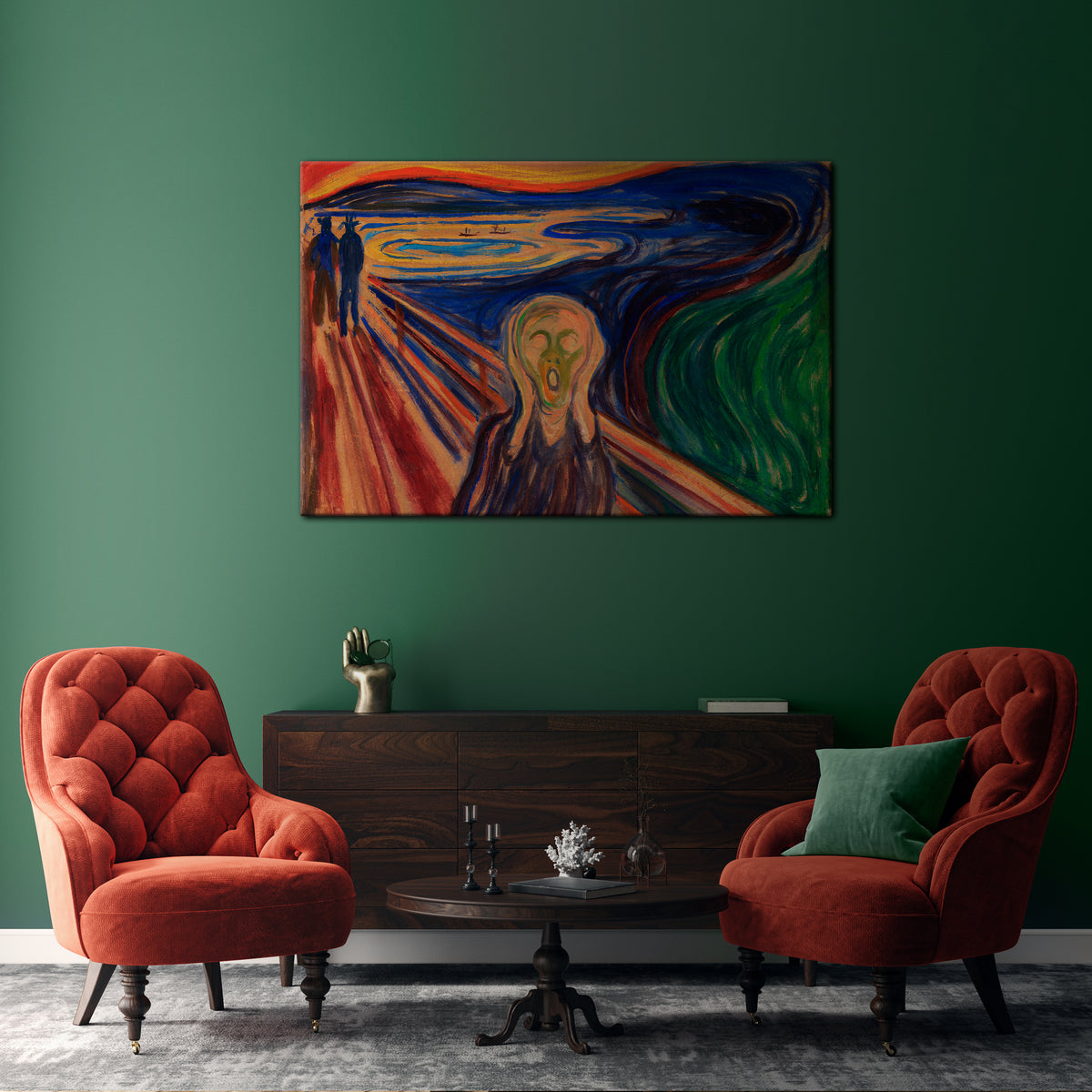 THE SCREAM Stampa su tela orizzontale