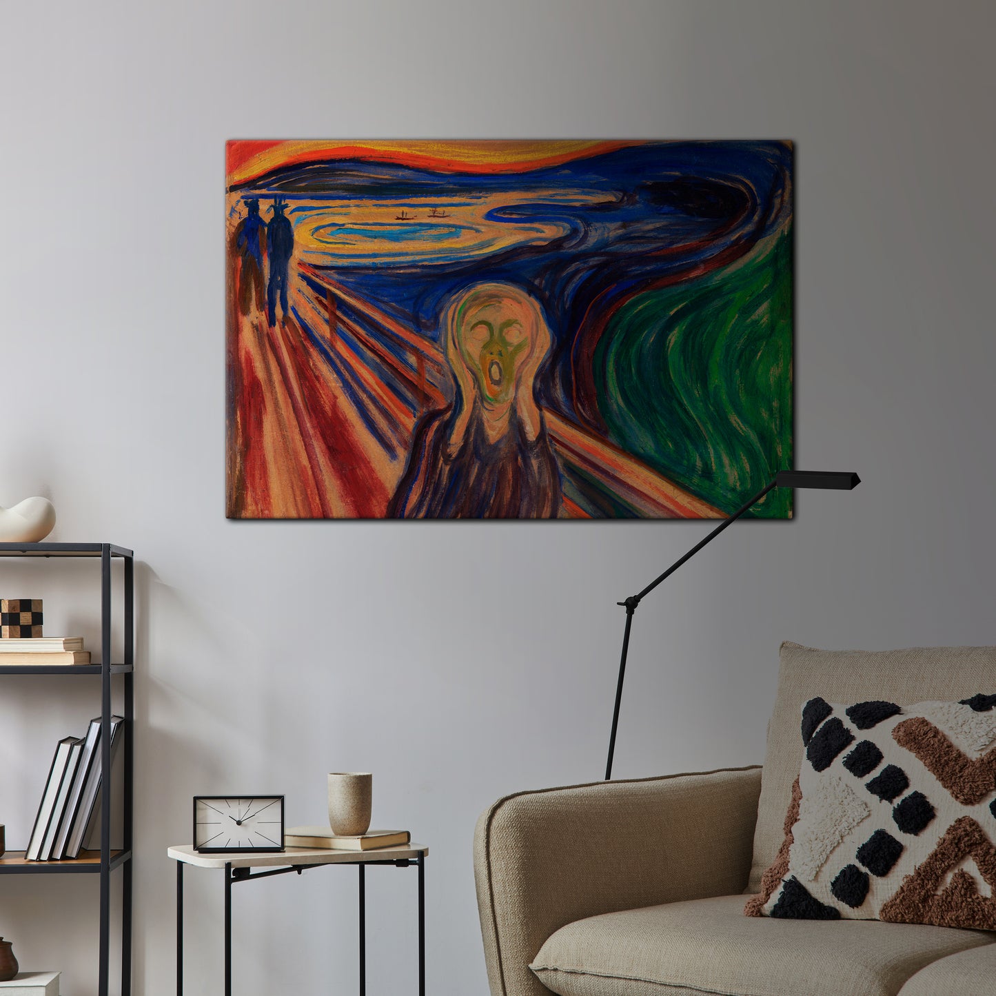 THE SCREAM Stampa su tela orizzontale