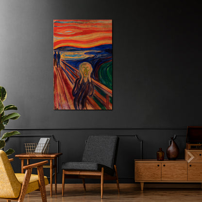 THE SCREAM Stampa su tela verticale