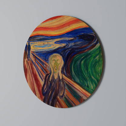 THE SCREAM Round Wall Art