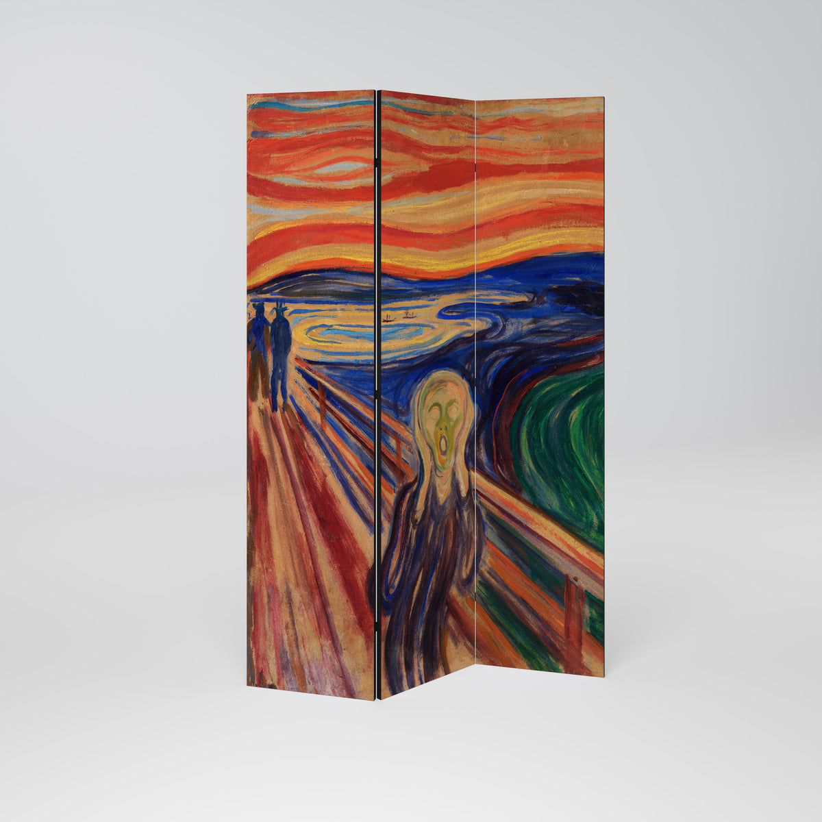 THE SCREAM Paravento Decorativo a 3 Pannelli
